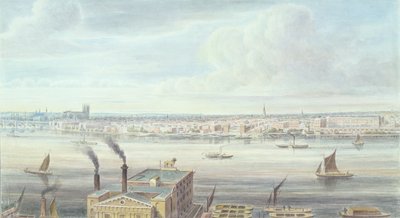 A Fine View of London from Westminster Bridge to the Adelphi, 1837 by Gideon Yates